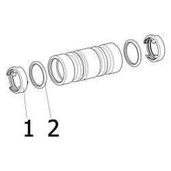 Viega Geopress Muffe mit SC-Contur 9615TW, d. 63mm, Rotguss... VIEGA-765231 4015211765231 (Abb. 1)