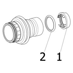 Viega Geopress Anschlussstück mit SC-Contur 9693TW, d. 40mm, Rotguss... VIEGA-767440 4015211767440 (Abb. 1)