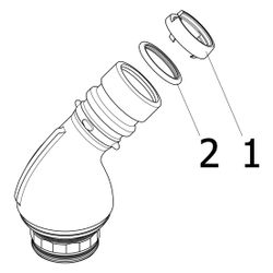 Viega Geopress Anschlussbogen 45 Grad mit SC-Contur 9694.1TW, d. 32mm, Rotguss... VIEGA-766924 4015211766924 (Abb. 1)