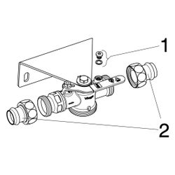 Viega Profipress G-Gaszählerkugelhahn mit SC-Contur für Einstutzengaszähler G2112, d. 22m... VIEGA-528669 4015211528669 (Abb. 1)