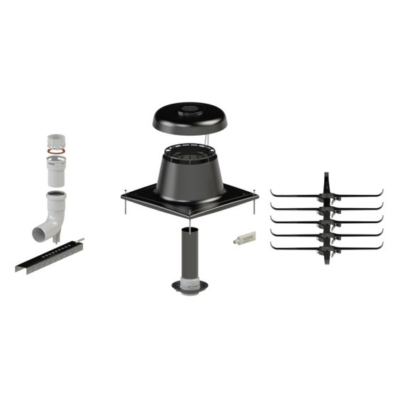 Viessmann Basispaket Schacht flexibel 110/113mm, PPs, 7248220