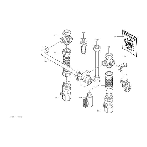 Viessmann Hydraulische Adapter für Ersatz von Thermoblock-VCW/Cerastar-ZWR Gas-Kombih.