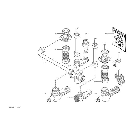 Viessmann Hydraulikadapter für Austausch Cerastar ZWR Gas-Kombiwasserheizer