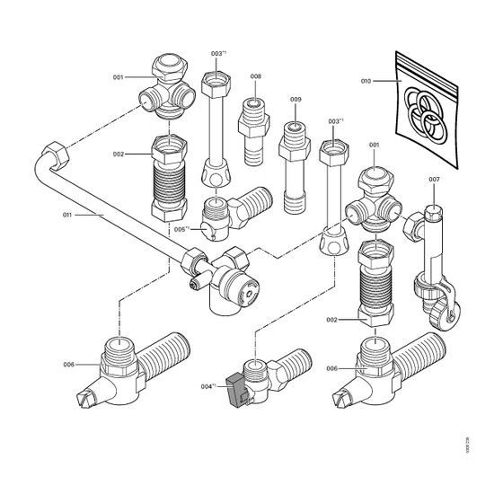 Viessmann Hydraulische Adapter für Ersatz von Thermoblock-VCW Gas-Kombiwasserheizer