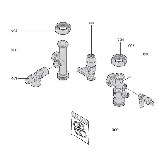 Viessmann Anschluss-Set Heizkreis, ohne Pumpe, mit Sicherheitsventil, 7245738