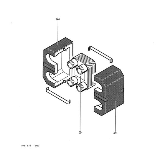 Viessmann Vitotrans 100 Plattenwärmetauscher Größe 15, Typ PWT, 30 bar, 200 Grad C