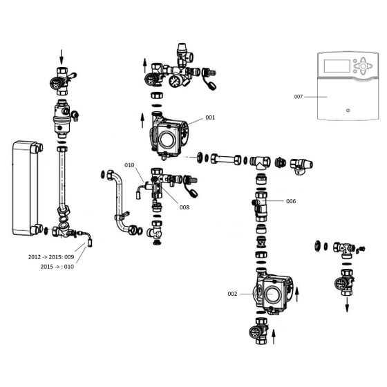 Viessmann Solare Übertragungsstation Mini HZ DN 15, 25m2