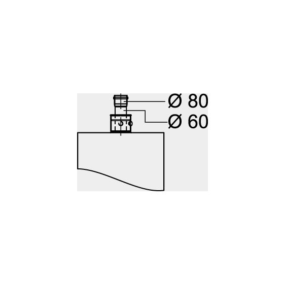 Viessmann Erweiterung DN 60 auf 80mm