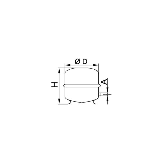 Viessmann Membran-Ausdehnungsgefäß H35 35l, Weiß