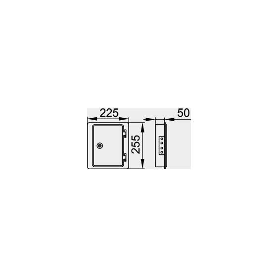 Viessmann Edelstahl-Kamintür 210x140mm, Systemgröße 80-100mm einwandig