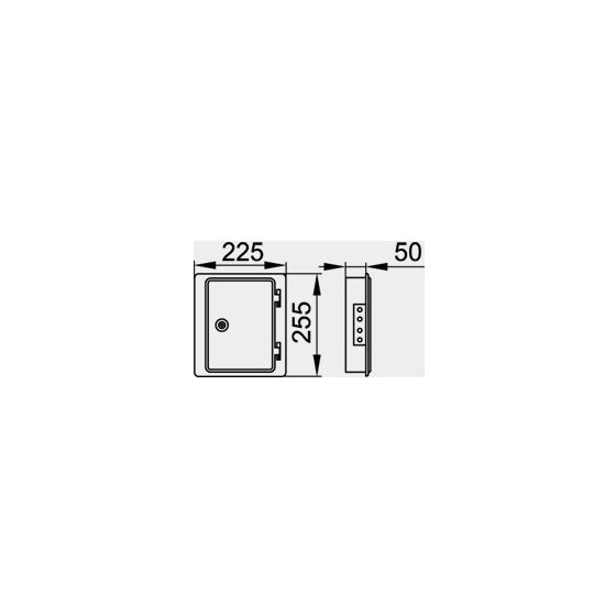 Viessmann Edelstahl-Kamintür 210x140mm, Systemgröße 80-100mm einwandig