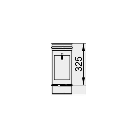 Viessmann Reinigungselement 210x140mm, einwandig, Unterdruck, Systemgröße 130mm