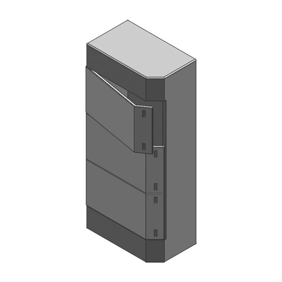 Viessmann Wandgehäuse zum Einbau der Vitocom 300 Module, 3-reihig