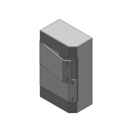 Viessmann Wandgehäuse zum Einbau der Vitocom 300 Module, 2-reihig