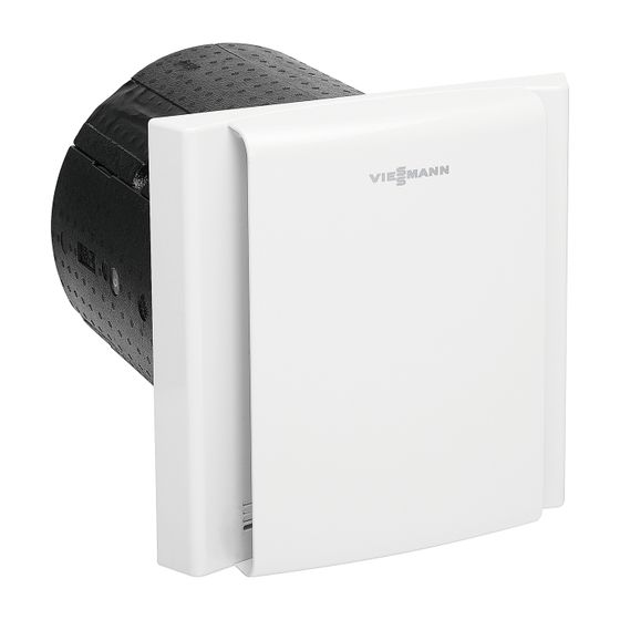Viessmann Vitovent 200-D Dezentrale Wohnungslüftung Typ HRM B55, Luftvolumenstrom bis 55m3/h