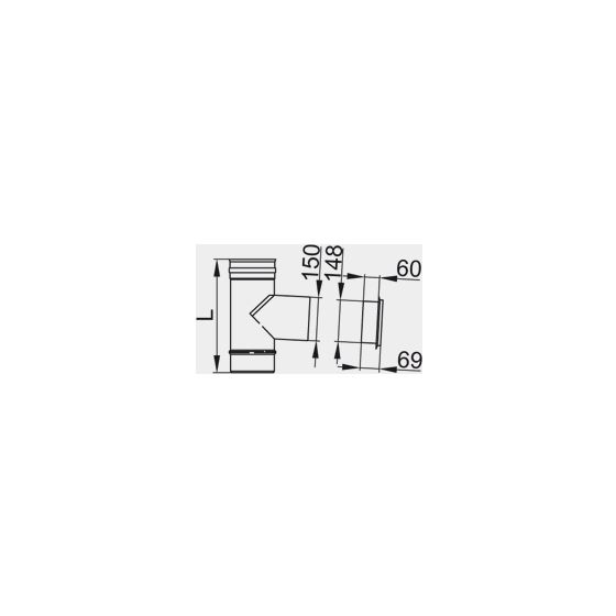 Viessmann Zugregler rund mit Anschluss-Stück einwandig, Systemgröße 130mm