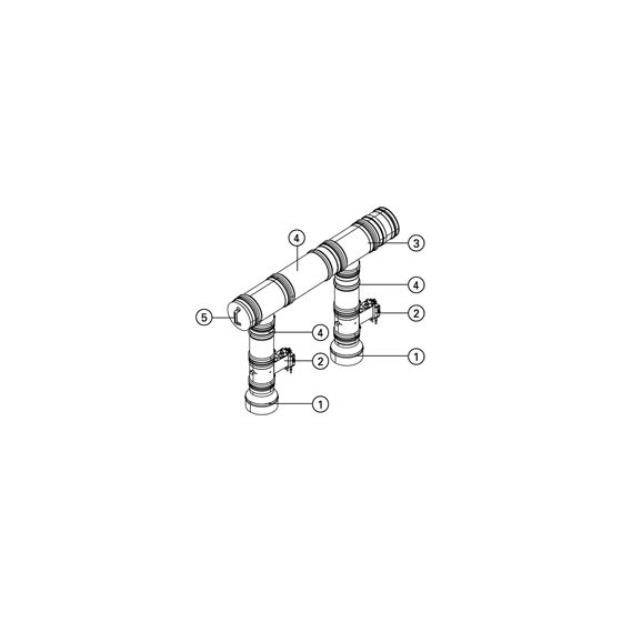 Viessmann Abgaskaskaden-Set DN 150/200