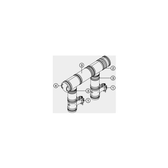 Viessmann Abgaskaskaden-Set DN 200/250, ZK02860