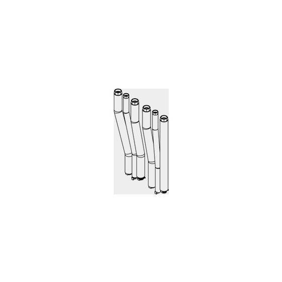Viessmann Anschluss-Set Aufputz nach oben, ZK06058