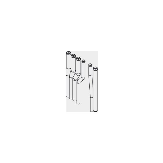 Viessmann Anschluss-Set Aufputz nach oben, 2 Heizkreise, ZK06404