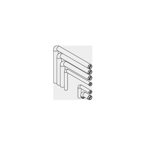 Viessmann Anschluss-Set Aufputz nach rechts, 2 Heizkreise, ZK06406