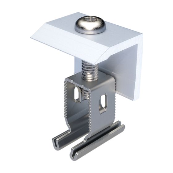 Viessmann Endklemme plus für PV-Module 30-50mm, Silber
