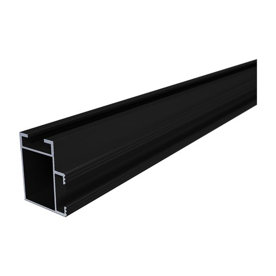 Viessmann VS plus Montageschiene 41x35x4400mm, Schwarz