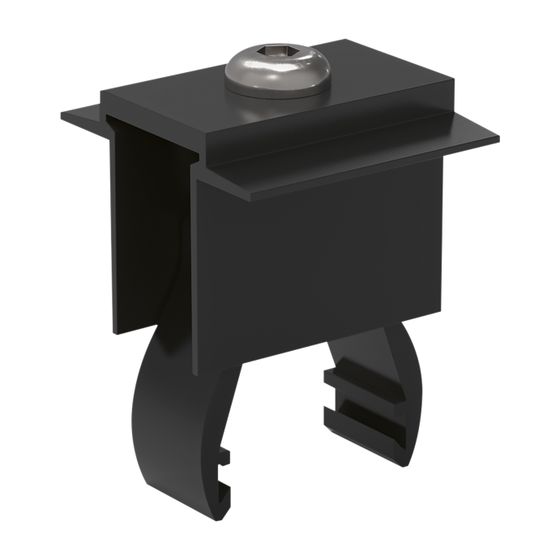 Viessmann Mittelklemme Flachdach UK, Schwarz