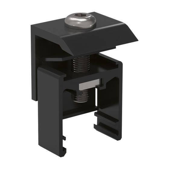 Viessmann Endklemme Flachdach UK, Schwarz
