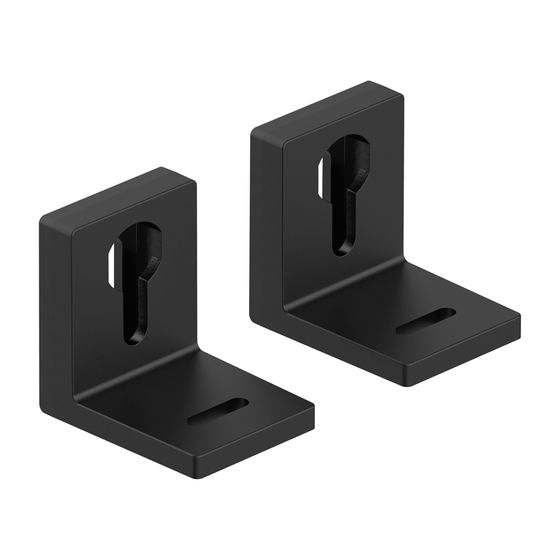 Viessmann Befestigungswinkel kurz, F50, höhenverstellbar, 2 Stück
