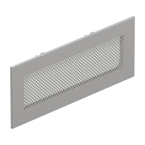 Viessmann Wandgitter rechteckig Loch E