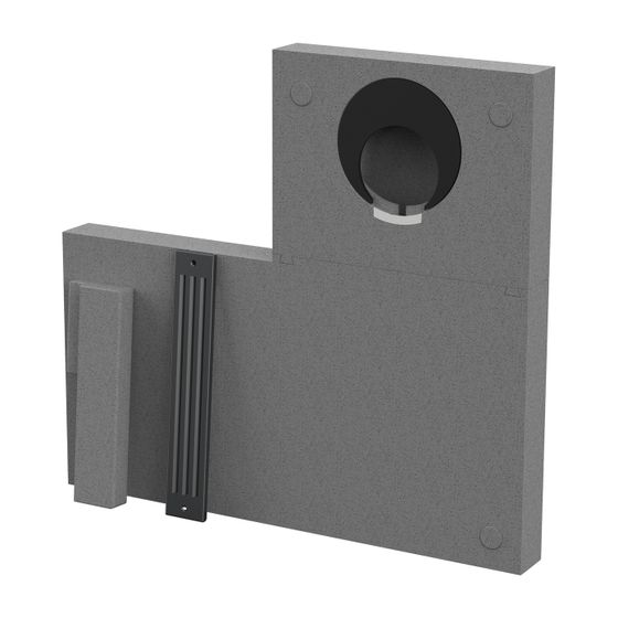 Viessmann Montageelement Fensterlaibung Abluft, Anthrazit