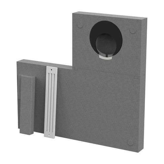 Viessmann Montageelement Fensterlaibung Abluft, Weiß