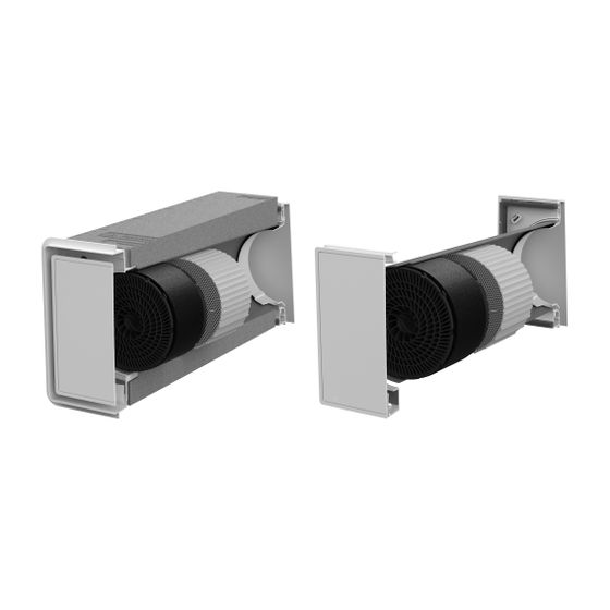 Viessmann Paket Dezentrale Wohnungslüftung Vitovent 100-D H40E B55l 6er Set mit Kunststoffblende