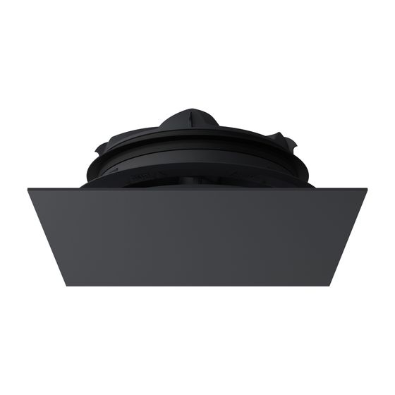 Viessmann Zu- und Abluftventil quadratisch Schwarz