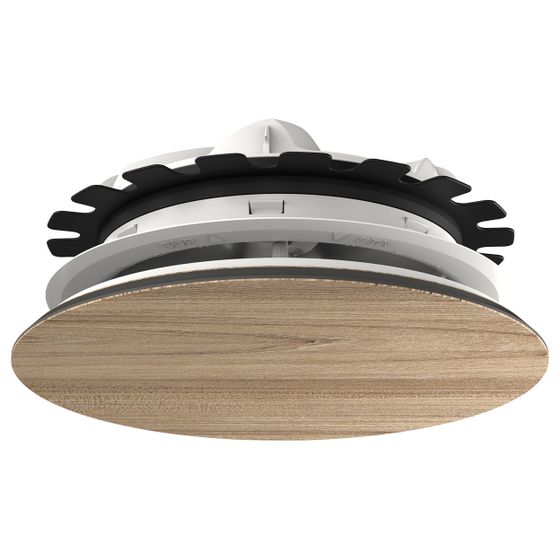 Viessmann Zu- und Abluftventil rund, max. Volumenstrom 60 m3/h, Eiche, HPL mit Holz-Furnier
