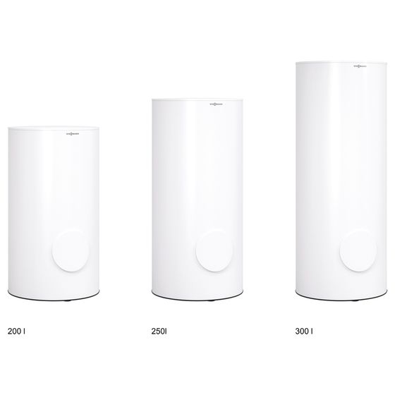 Viessmann Vitocell 300-V EVWA-200-S3 Edelstahl-Speicher-Wassererwärmer, 200l, Vitopearlwhite