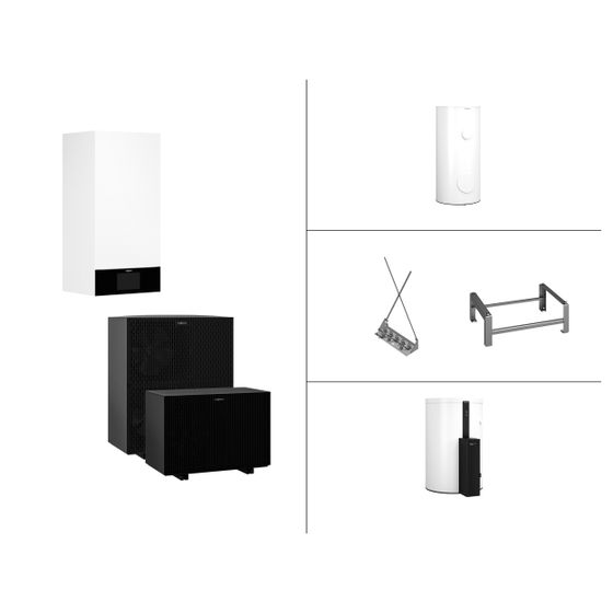 Viessmann Paket Vitocal 250-A AWO-E-AC 251.A10 L/W-WP Monoblock 7,3kW A7W35 R290 mit 250l WW-Speicher