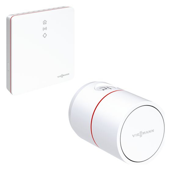 Viessmann Starter-Paket 1x ViCare Smarter Heizkörper-Thermostat und 1x Vitoconnect Internet-Schnittstelle, ZK05391