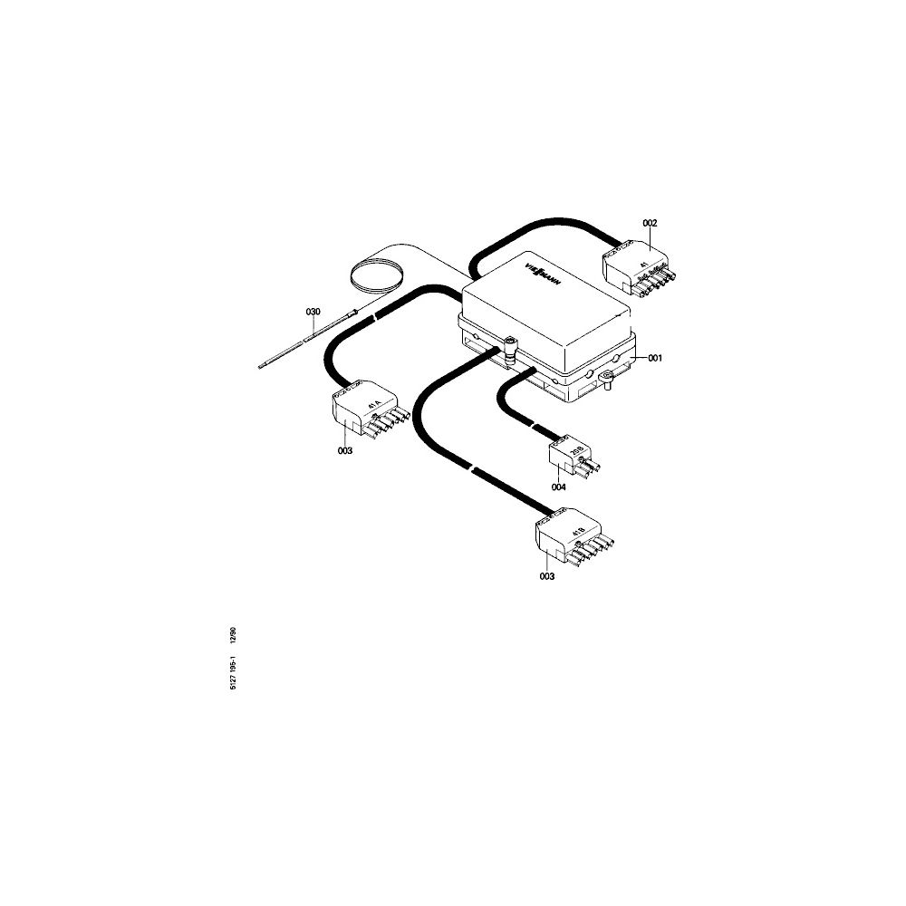 Viessmann Steckadapter Zweistufenbetrieb für Trimatik MC, Vitola-b 2... VIESSMANN-7403612 (Abb. 1)