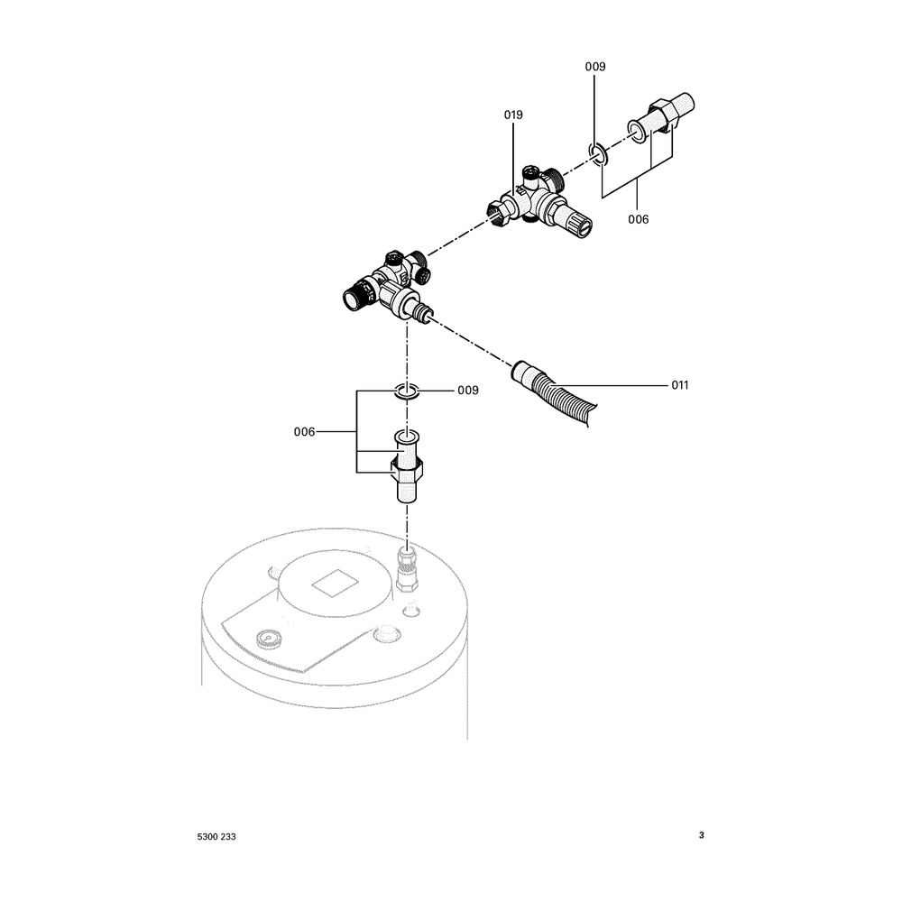 Viessmann Sicherheitsgruppe nach DIN 1988, DN 15, 10bar, Eckausführung... VIESSMANN-7180097 4067764368360 (Abb. 1)