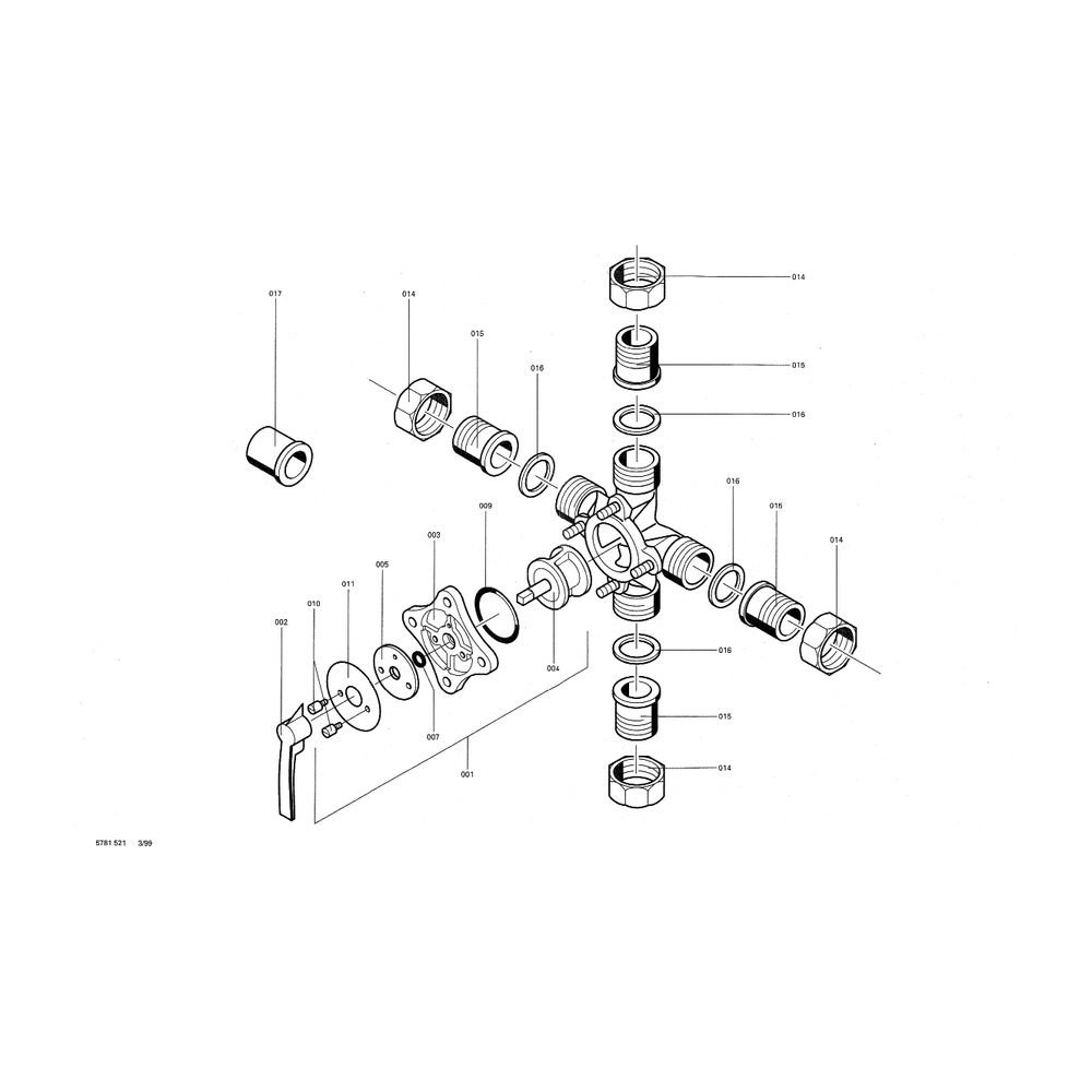 Viessmann Spezial Heizungsmischer 4 R 1/2"... VIESSMANN-7338216 4067764372343 (Abb. 8)