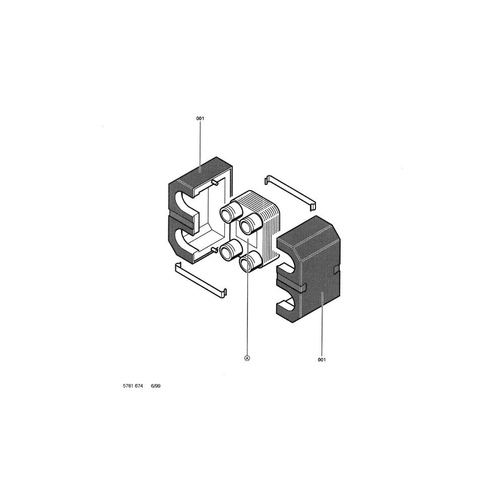 Viessmann Vitotrans 100 Plattenwärmetauscher Größe 2, Typ PWT, 30bar, 130 Grad C... VIESSMANN-3003486 4067764366793 (Abb. 6)