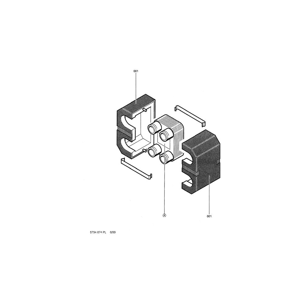 Viessmann Vitotrans 100 Plattenwärmetauscher Größe 2, Typ PWT, 30bar, 130 Grad C... VIESSMANN-3003486 4067764366793 (Abb. 2)