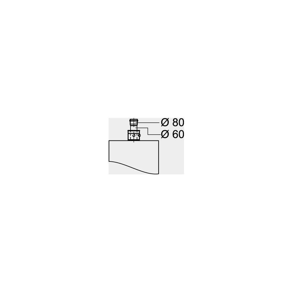 Viessmann Erweiterung DN 60 auf 80mm... VIESSMANN-7373338 4054465031655 (Abb. 1)