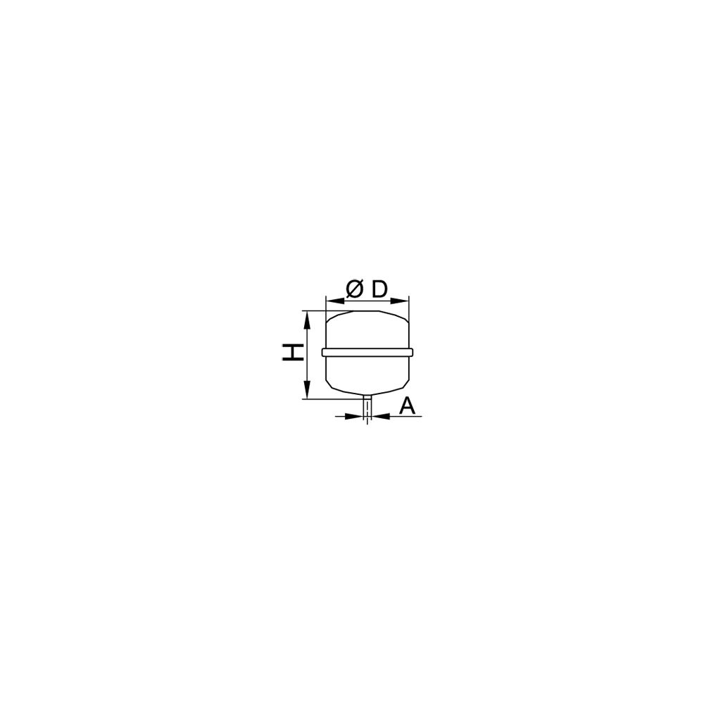 Viessmann Ausdehnungsgefäß N25 mit Halterung, Weiß... VIESSMANN-ZK03107  (Abb. 1)