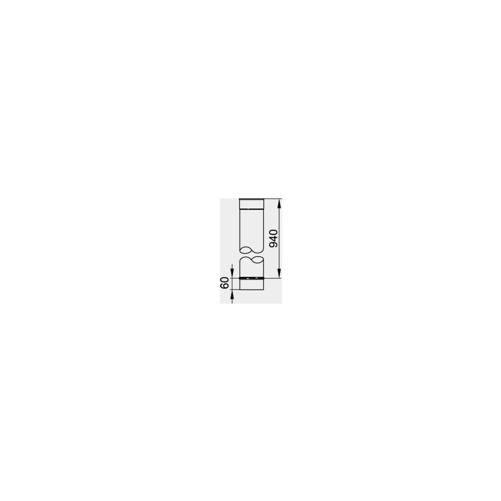 Viessmann Längenelement 1000 einwandig, Systemgröße 130mm... VIESSMANN-9564688  (Abb. 1)