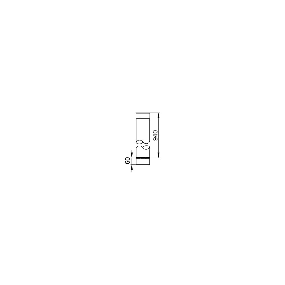 Viessmann Längenelement 1000 einwandig, Systemgröße 130mm... VIESSMANN-9564688  (Abb. 2)