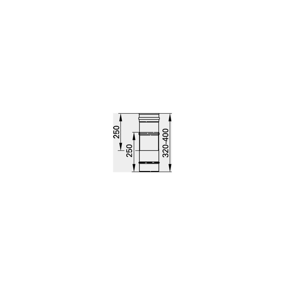 Viessmann Längen-Ausgleichselement einwandig, Unterdruck, Systemgröße 130mm... VIESSMANN-9564706  (Abb. 1)