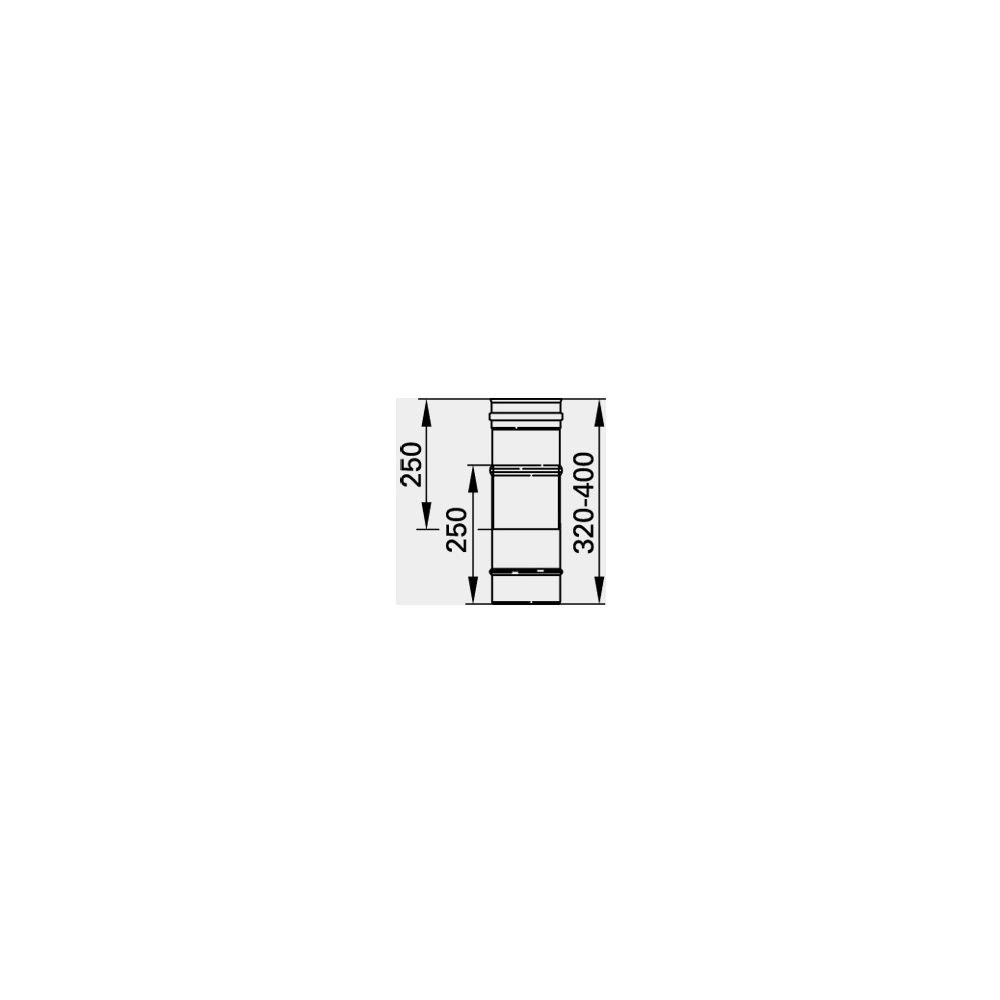 Viessmann Längen-Ausgleichselement einwandig, Unterdruck, Systemgröße 150mm... VIESSMANN-9564707  (Abb. 1)